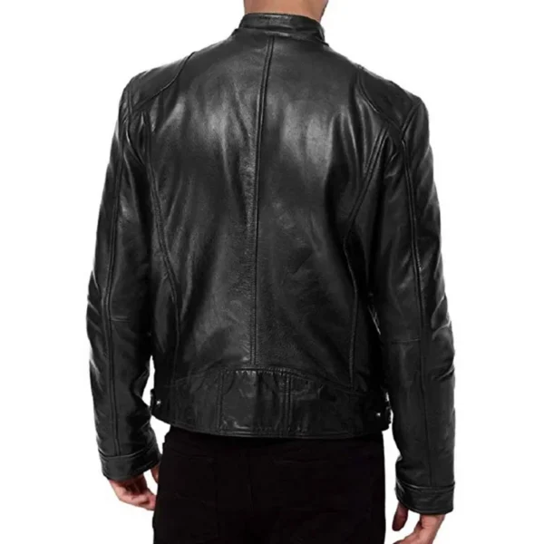 Customized 2024 New UZZDSS Leather Jacket Men Men's Leather Jackets - Image 2