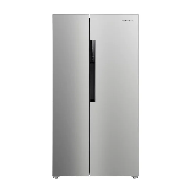 Hamilton Beach 15.6 cu. Ft. Side by side Stainless Refrigerator, Freestanding Installation, HZ8551