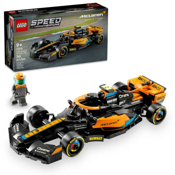 LEGO Speed Champions 2023 McLaren Formula 1 Race Car Toy for Play and Display, Buildable McLaren Toy Set for Kids, F1 Toy Gift Idea for Boys and Girls Ages 9 and Up who Enjoy Independent Play, 76919