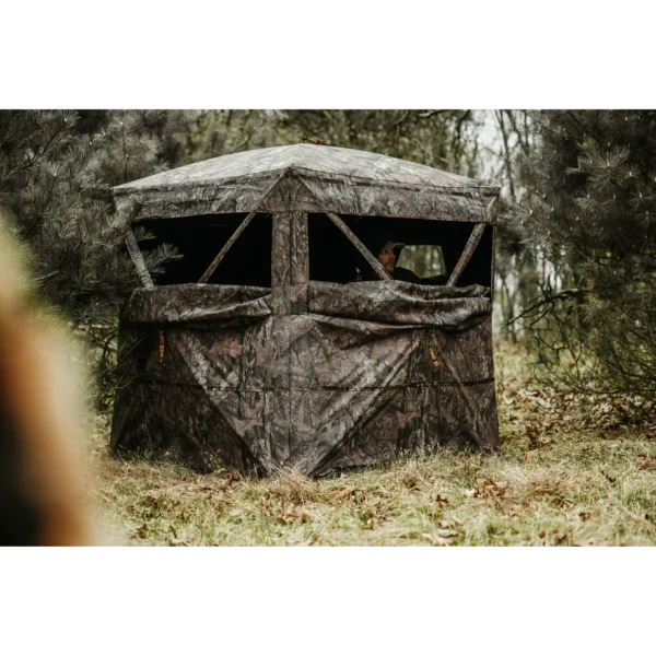 Rhino Blinds R180 3 Person Ground Blind, See-Through Mesh, 5-Hub Design, Realtree Camo - Image 5