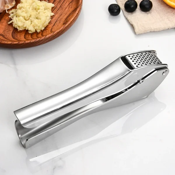 Stainless Steel Garlic Press Household Gadget Vegetable Fruit Tools Manual Food Processors Crusher for Kitchen Accessories - Image 4