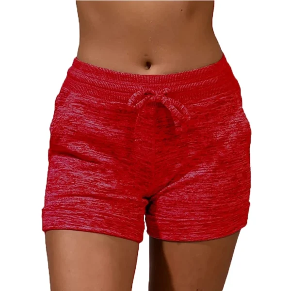 Trending Fashion Women's Solid Color Athletic Shorts Elastic Waist Sportswear Soft and Comfortable Gym Fitness Yoga Short - Image 5