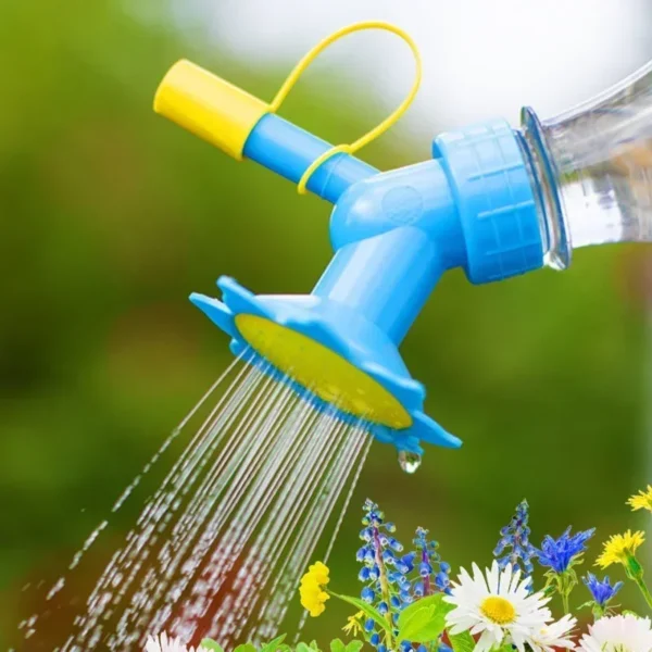 Home Garden Flower Plant Water Sprinkler For Flower Waterers Bottle Watering Cans Sprinkler 2 In 1 Plastic Sprinkler Nozzle