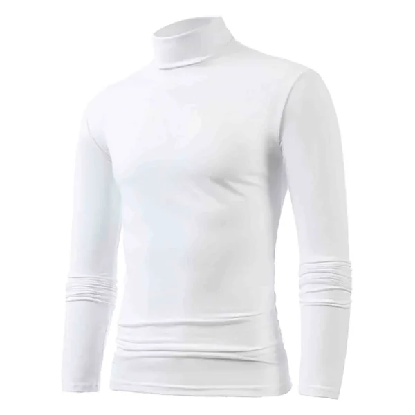 Male Winter Warm High Fashion Thermal Underwear Men Basic Plain T Shirt Blouse Pullover Long Sleeve Top Mens Shirts Tall - Image 6