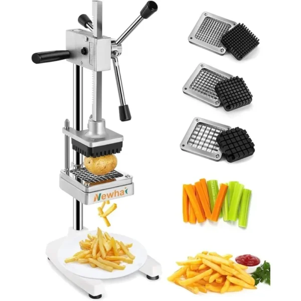 Kitchen Gadgets Commercial French Fry Cutter Manual Potato Slicer Stainless Steel Fruit Vegetable Chopper Fries Food Processors