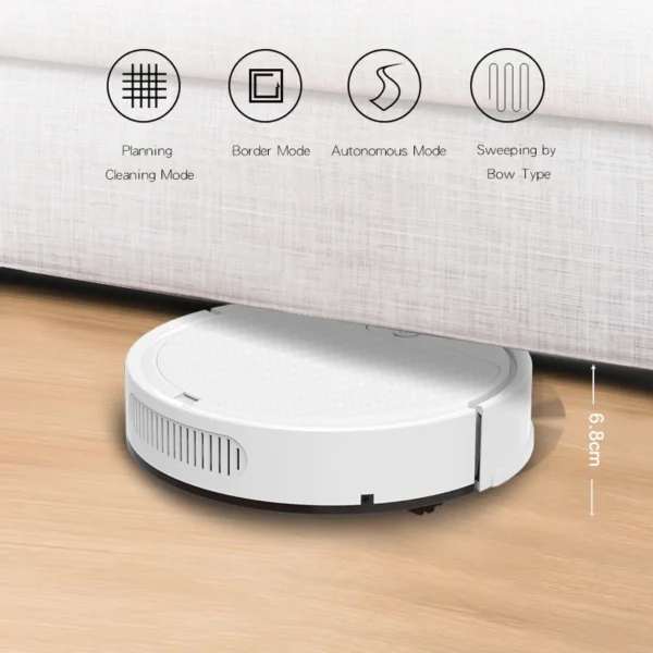 Robot Vacuum Cleaner Smart Remote Planned Control Wireless Sweeping Household Appliances To Clean The Floor Vacuum Cleaner Home - Image 3