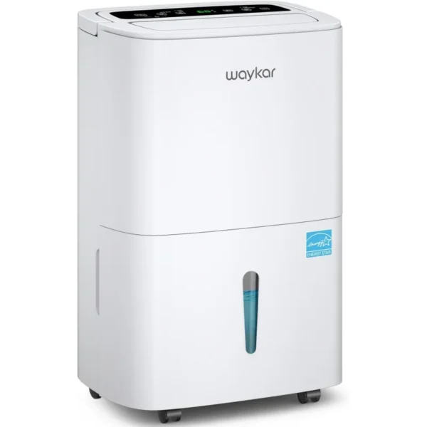 Waykar 80 Pints Energy Star Home Dehumidifier for Spaces up to 5,000 Sq. Ft at Home, in Basements and Large Rooms with Drain Hos