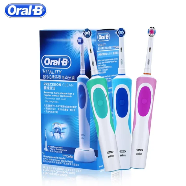 Oral B Electric Toothbrush Adult Rotation Clean Teeth Charging Tooth Brush 3D Whiten Teeth Oral Care Brush With Gift Brush Heads - Image 6