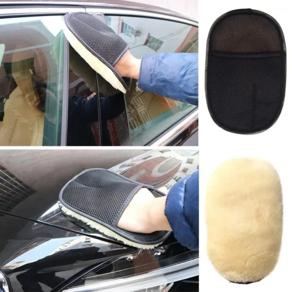 1/2pcs Soft Microfiber Wool Car Washing Glove Motorcycle Washer Cleaning Care Car Glass Brush Paint Waxing Polishing Tools - Image 4