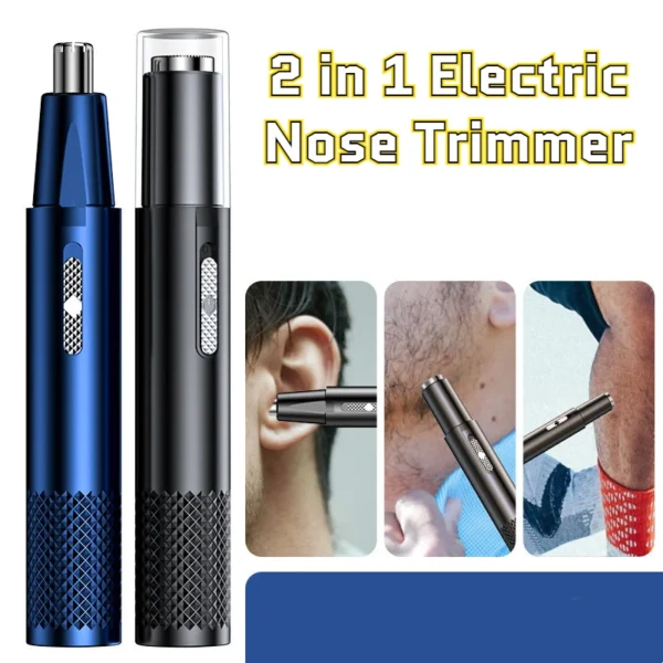 Electric Nose Hair Trimmer Facial Care Rechargeable Nose Ear Trimmer for Men Usb Charging Shaver Hair Removal Razor Beard - Image 2