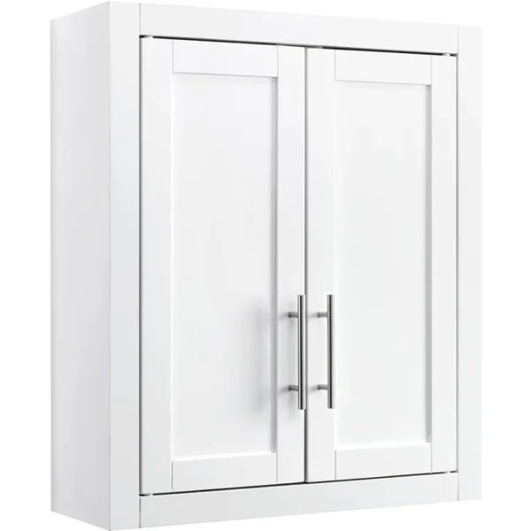 Crosley Furniture Savannah Wall Cabinet, White