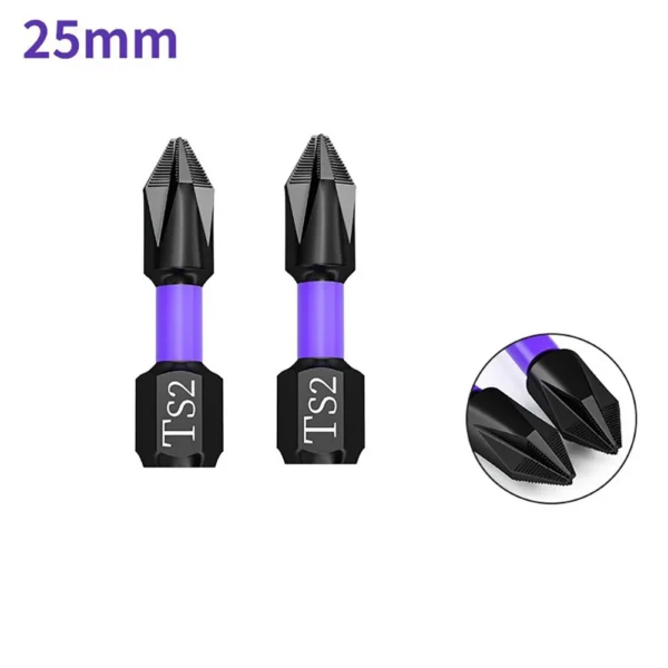 2pcs Non-slip PH2 Magnetic Batch Head Cross Screwdriver Hardness Drill Bit Screw Driver Hand Tools 25/50/65/70/90/150mm - Image 6