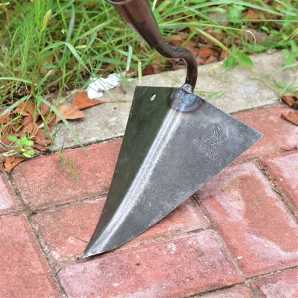 Farm Tools Hoes Household Vegetable Planting Triangle Furrow Hoe Small Tip Hoe Agricultural Land Turning Loose Soil Triangle Hoe - Image 3