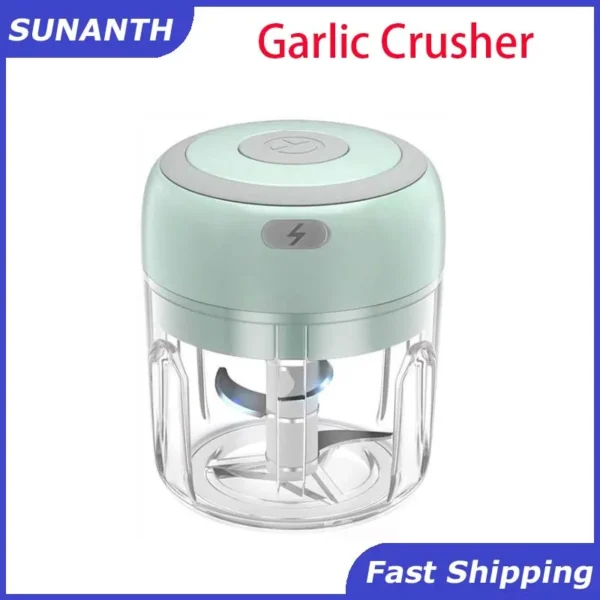 Electric Garlic Chopper USB Meat Grinder Garlic Masher Machine Sturdy Durable Crushed Ginger Vegetable Crusher Kitchenware