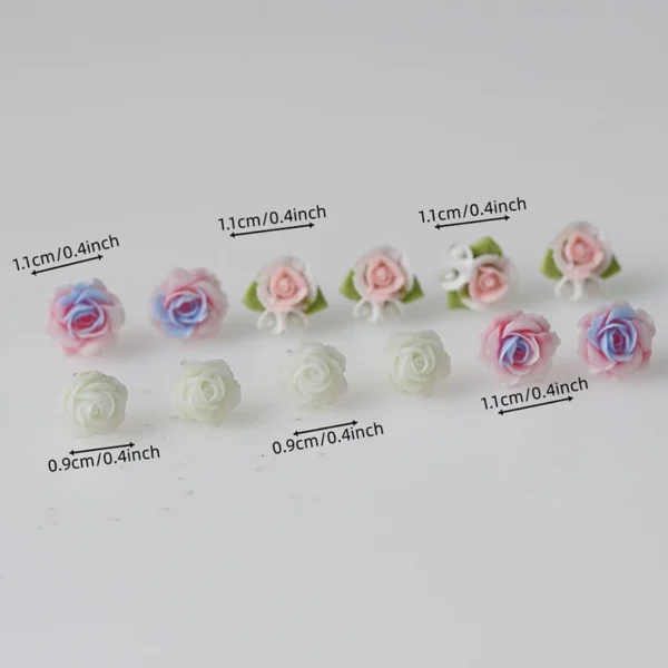 6Pair Simple Cute Colorful Flower Earrings Set For Women Girls Creative Sweet Flower Stud Earrings Party Trendy Jewelry Gifts - Image 6