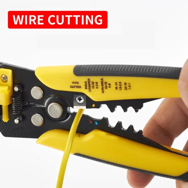 Crimper Cable Cutter Adjustable Automatic Wire Stripper Multifunctional Stripping Crimping Pliers Terminal Hand Tool - Image 4