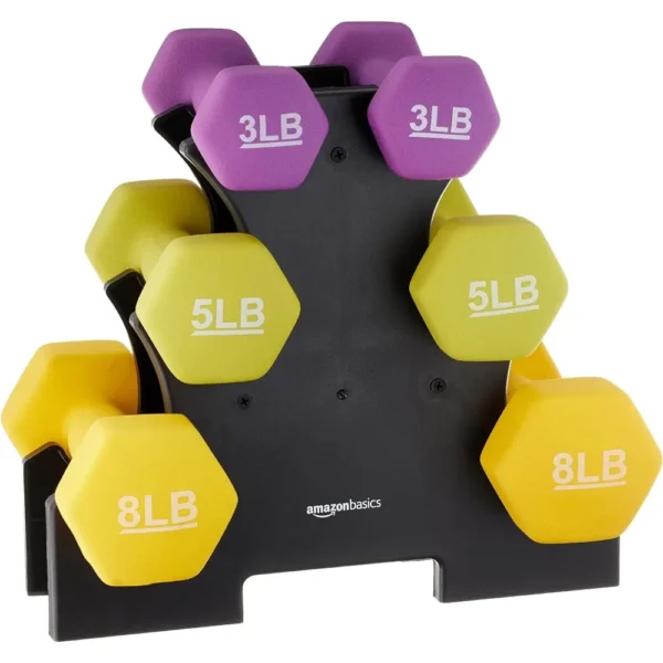 Neoprene Coated Hexagon Workout Dumbbell Hand Weight