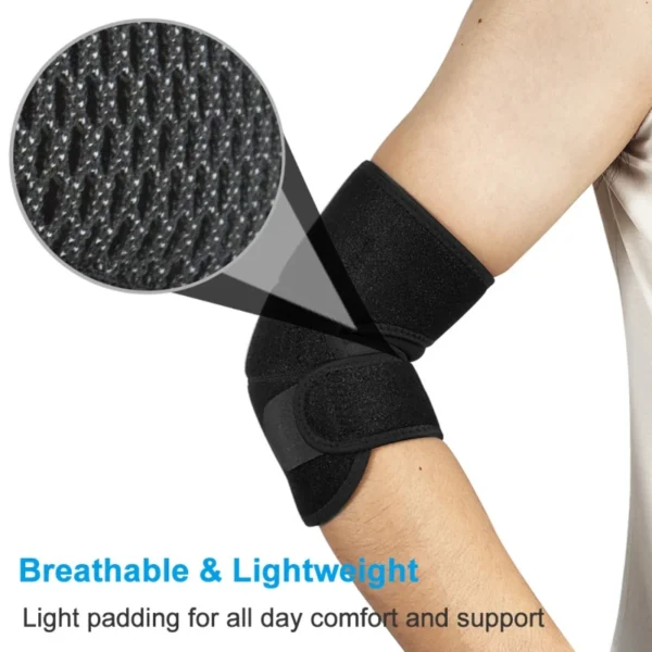 1PCS Sports Elbow Bandage Breathable Elbow Pads Basketball Volleyball Gym Arm Training Adjustable Sports Safety Arm Sleeve Pads - Image 4