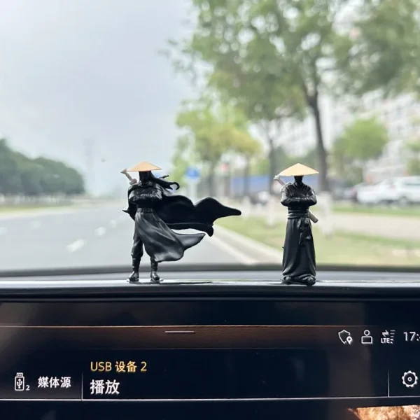 NEW Car Interior Accessories Doll Jianghu Knight Computer Screen Desktop Ornaments Antiquity Knight Center Console Car Swordsman - Image 3