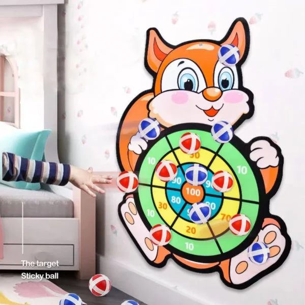 Montessori Dart Board for Kids Boys Sticky Balls Target Games Child Indoor Outdoor Sports Play Toys Games for Children 4 6 Years - Image 3