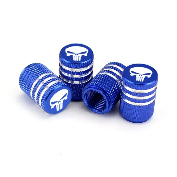 Skull head logo Car Tire Valve Caps,Aluminum Alloy Car Wheel Tire Valve Caps,Suitable For air in the United States and Europe - Image 4