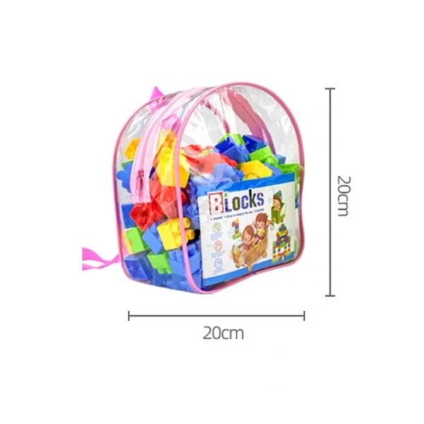 130Pcs assembled building block toys, large particles of children's stacking toys, kindergarten educational early education toys - Image 6