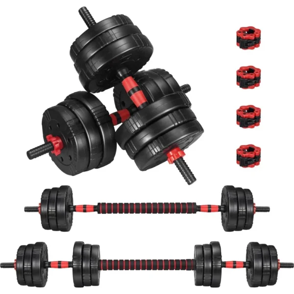 Adjustable Dumbbell Set, 22/44/66/88lbs Free Weights Dumbbells for Home Gym, 4 in 1 , Barbell , Dumbbell Set,