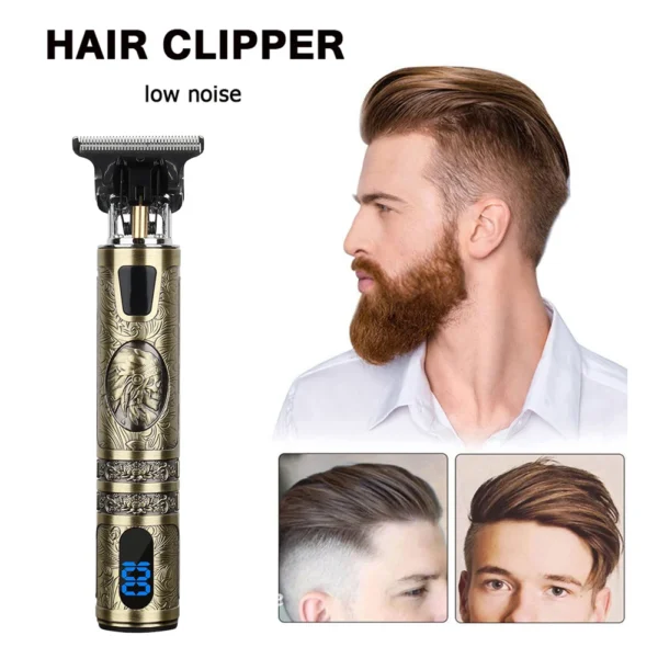 Electric Hair Grooming Trimmers Rechargeable Wireless Hair Clipper Low Noise 0.1mm Waterproof Blade Men Personal Care Appliance