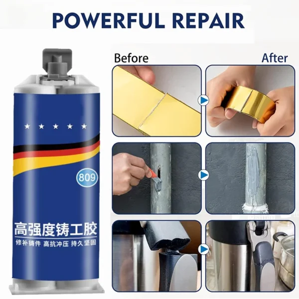 Strong Metal Repair Glue Cold Welding Glue Welding Equipment Heat Resistance AB Sealant Magic Plastic Repair Casting Adhesive - Image 5