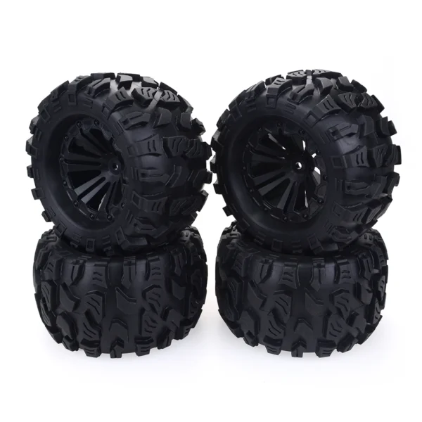 ZD Racing 4PCS 125MM 1/10 Monster Truck Tire Rubber Rocks Tyres 12mm Wheel Hex for RC Crawler Axial Traxxas Tamiya Kyosho - Image 5