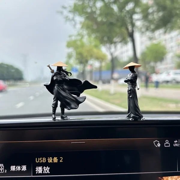 NEW Car Interior Accessories Doll Jianghu Knight Computer Screen Desktop Ornaments Antiquity Knight Center Console Car Swordsman - Image 2