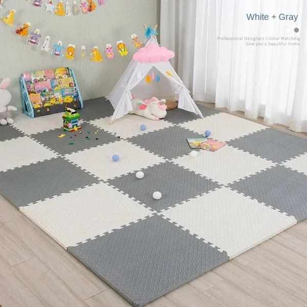 16pcs Non-Toxic Baby Play Mat, Interlocking Soft Foam Floor Mats for Kids' Play Area and Baby Floor Exercise Non-Slip Design - Image 4