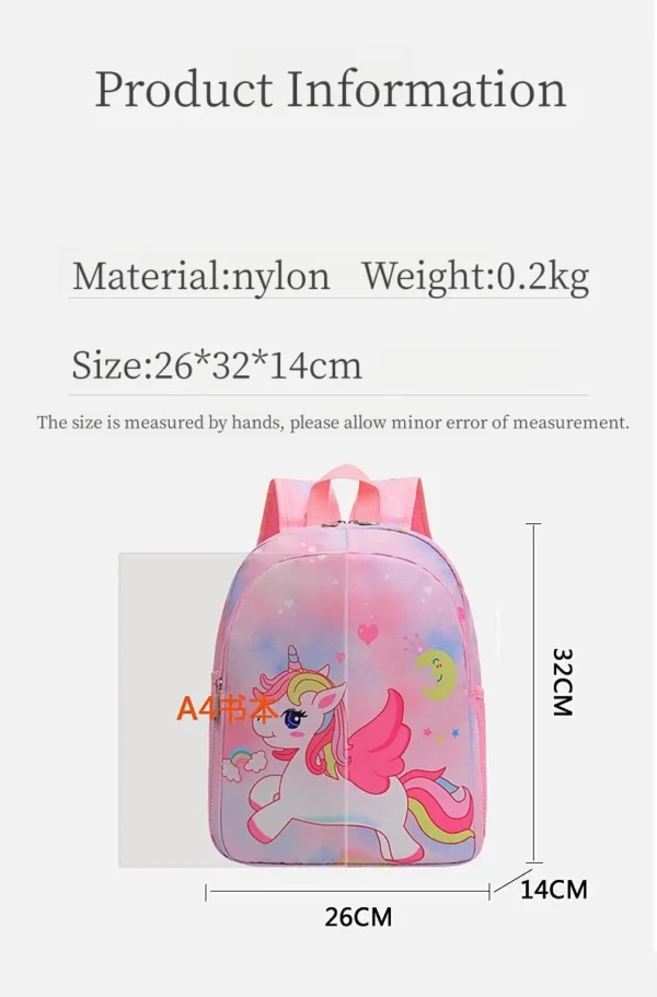 2023 Baby Girls 2-6 Years Old kids Engineering Backpack Cartoon School Backpack Kids Kindergarten Small School Bag Cute Backpack - Image 6