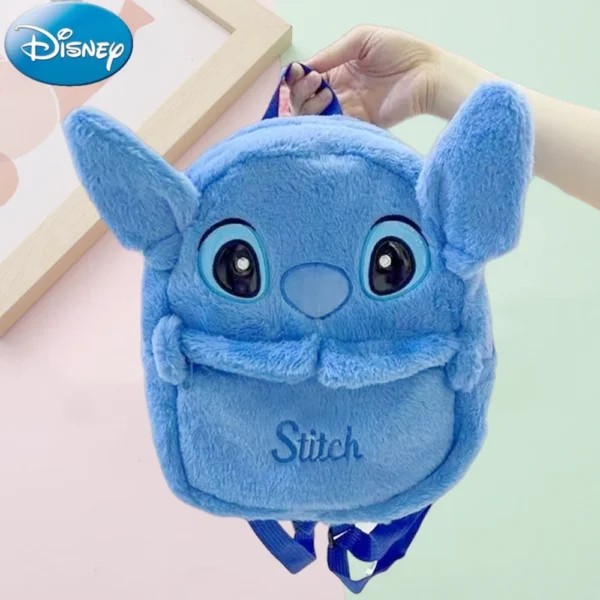 Disney Stitch Anime Backpack Funny Cartoon Large-Capacity Plush Student Backpack Kindergarten Bag Baby Boy girls kids Gift