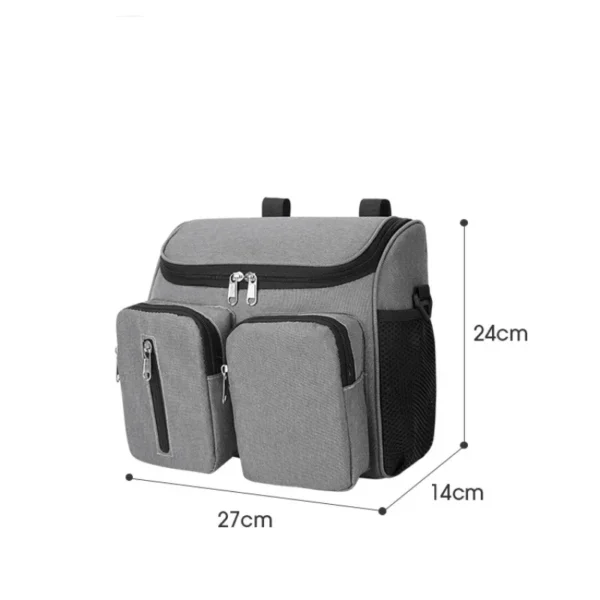 Baby Stroller Bag Mommy Bag for Diaper Milk Bottle Holder Messenger Bag Outdoor Baby Pram Hanging Bag Large Capacity Organizer - Image 5