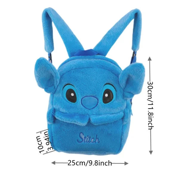 Disney Stitch Anime Backpack Funny Cartoon Large-Capacity Plush Student Backpack Kindergarten Bag Baby Boy girls kids Gift - Image 6