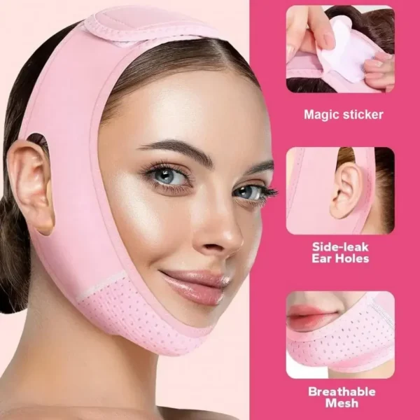 Breathable Face Slimming Bandage Women Chin Cheek Lift Up Belt V Line Face Shaper Facial Massage Strap Skin Care Beauty Tools - Image 2