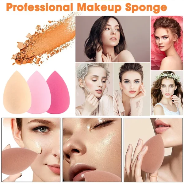 12pcs Makeup Sponge Blender Beauty Egg Soft Cosmetic Powder Puff Foundation Sponges Puff Women Make Up Accessories Beauty Tools - Image 5