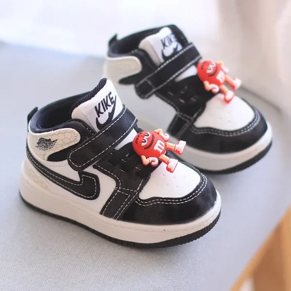 New Baby Girls Sneakers Board Shoes Cartoon Prints Soft Bottom Non-slip Children Casual Walking Shoes Boy Kids Children Shoes - Image 2