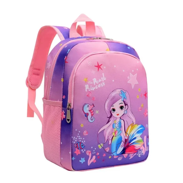 2023 Baby Girls 2-6 Years Old kids Engineering Backpack Cartoon School Backpack Kids Kindergarten Small School Bag Cute Backpack - Image 3