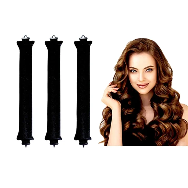 Heatless Curling Rod Headband Lazy Hair Curlers No Heat Hair Rollers Curls Sleeping Soft Flexi Rods with Hook Hair Styling Tools - Image 5