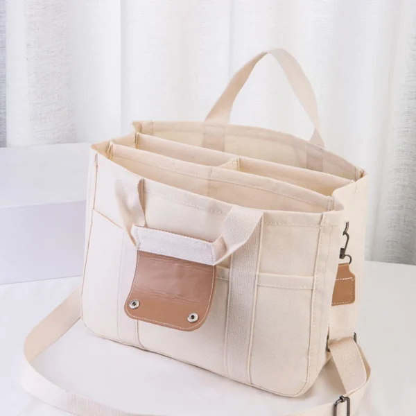 Korean Ins Mommy Bag Fashionable Multi-functional Mother and Baby Shoulder Messenger Bag Portable Canvas Baby Mother Bag